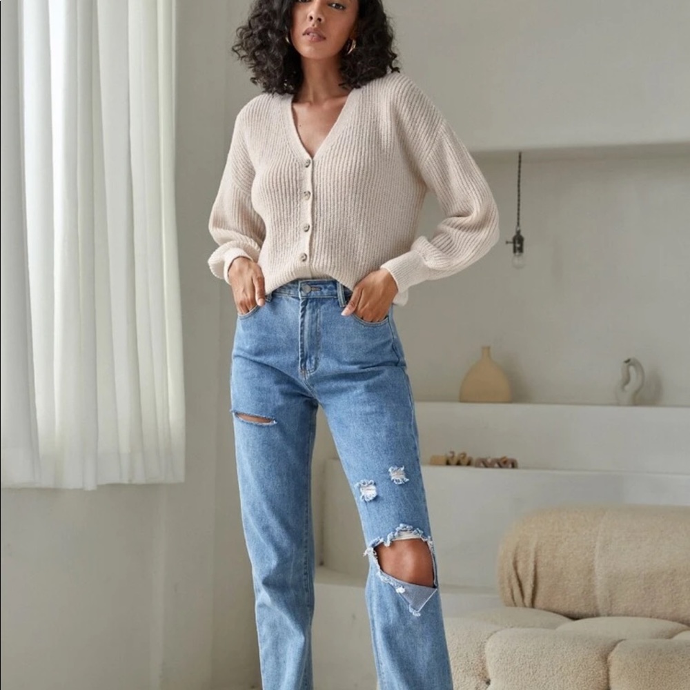 Button Front Cardigan - Picture 3 of 4
